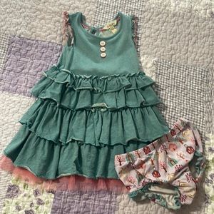 Matilda Jane dress & bloomer’s set 18-24 months